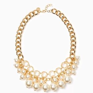 Lilly Pulitzer Gold and Cream Pearl Necklace